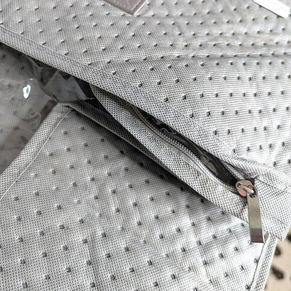 Onlyeasy Flexible Fabric Shoe Under The Bed Storage Box Clear Plastic Zip Cover - Picture 7 of 8